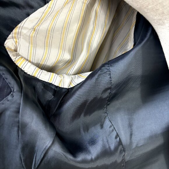 Pavone Sport Coat Lessona Superclass 120s Striped Blazer Sz 42S Wool Suit Jacket - Picture 7 of 12